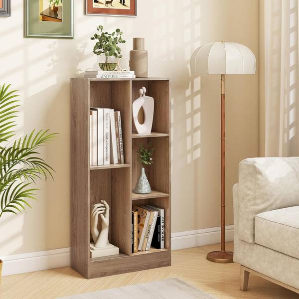 Boekenplank ON32976ZMNL bruin - plaatmateriaal op houtbasis - 24 x 104 x 50 cm