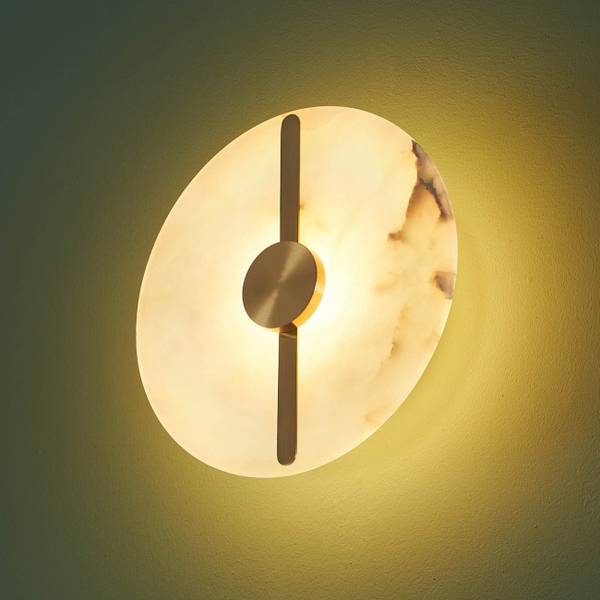 Wandleuchte Lunéa Gold - Metall - 25 x 25 x 9 cm