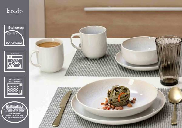 Espressountertassen Laredo 6er Set Beige - Keramik - 13 x 2 x 13 cm