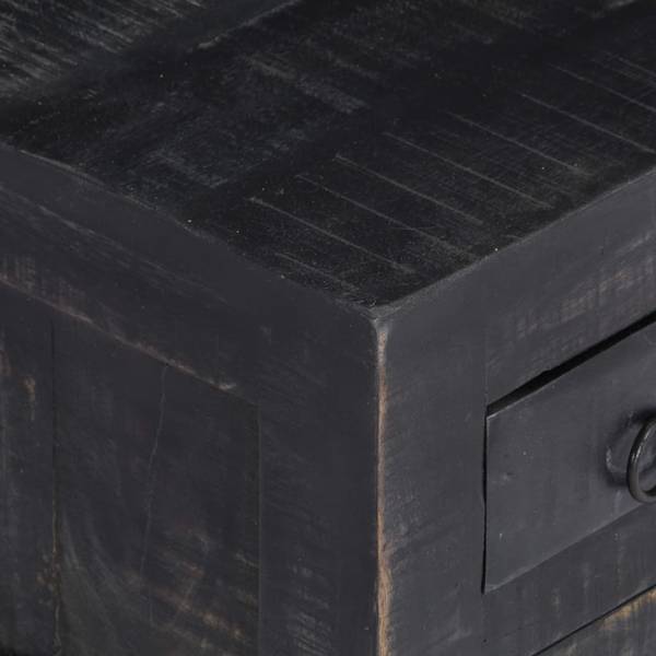 Couchtisch M603386 Schwarz - Massivholz - 20 x 30 x 65 cm
