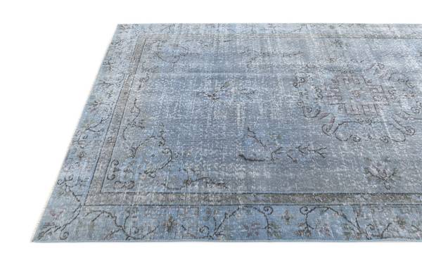 Tapis Ultra Vintage CDXLI Bleu - Laine - 152 x 1 x 272 cm