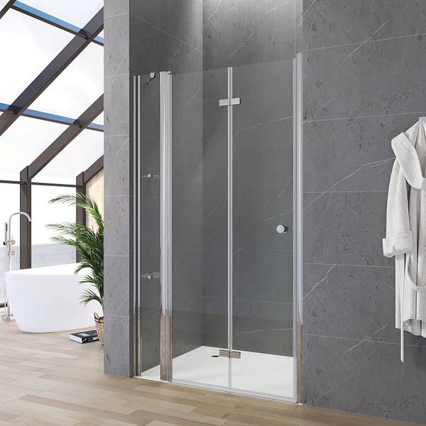 Nischentür Duschkabine mit Falttür Breite: 110 cm