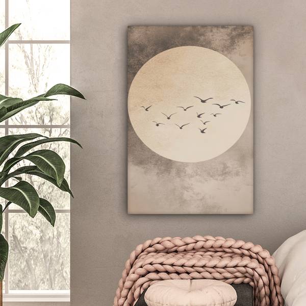 TABLEAU SUR TOILE Oiseau 60 x 90 cm