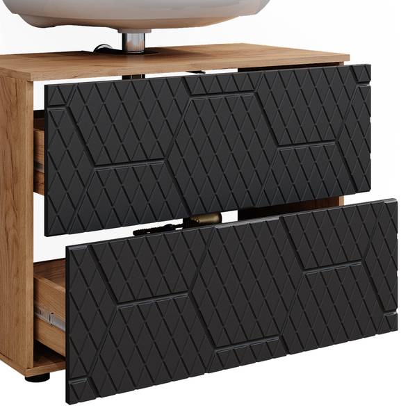 Meubles bain Irma 47178 Gris - Bois manufacturé - 80 x 59 x 41 cm