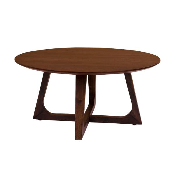 Couchtisch Hello Braun - Holz teilmassiv - 75 x 36 x 75 cm