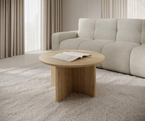 Couchtisch BUNA Braun - Holzwerkstoff - 90 x 50 x 90 cm