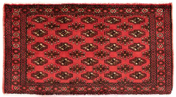 Handgeknüpft Kurzflorteppiche Rot - Wolle - 50 x 1 x 100 cm