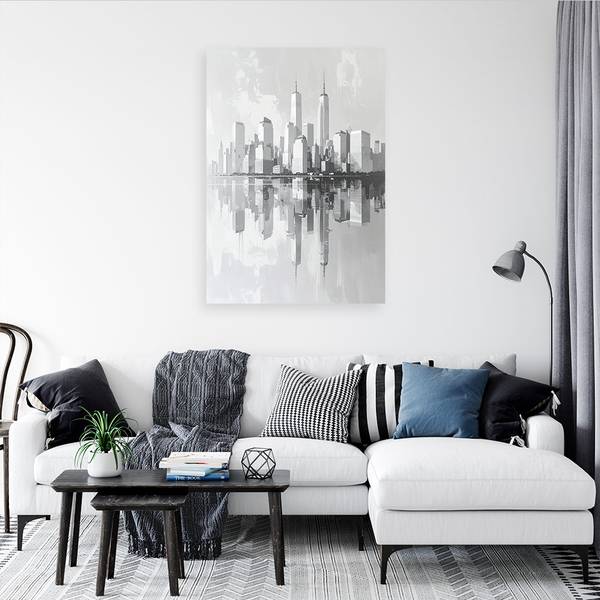 Wandbild Stadt 60 x 90 cm