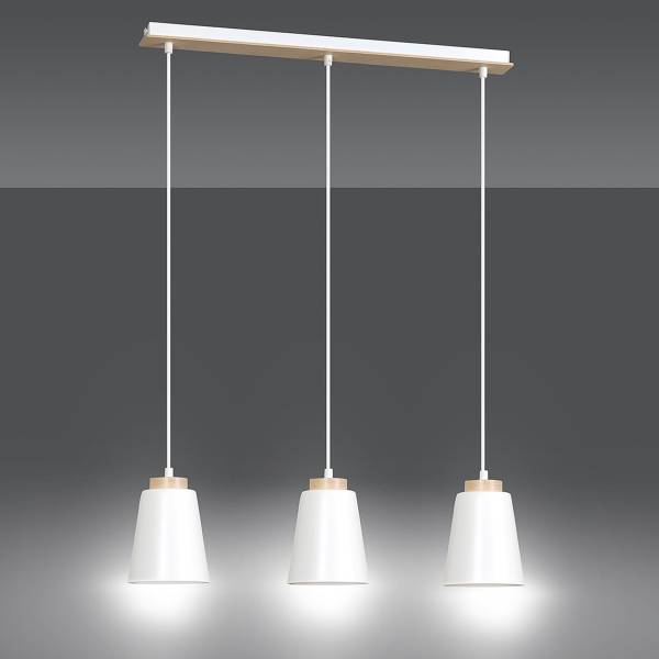 Pendelleuchte VK86818473 Weiß - Stahl - 1 x 100 x 66 cm