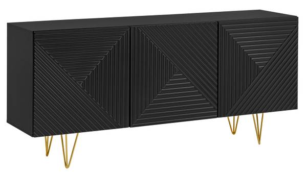 Kommode PYRAMID Schwarz