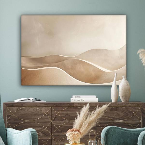 LEINWANDBILD Abstrakte Wellen 150 x 100 cm