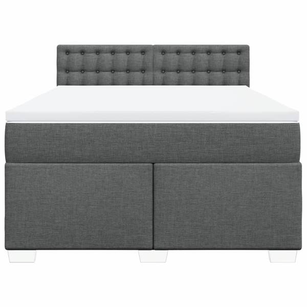 Sommier à lattes de lit 3038760 Gris - Textile - 160 x 100 x 200 cm