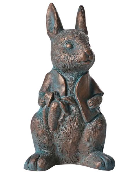 Gartenfigur TONDON Blau - Braun - Metall - 21 x 37 x 18 cm