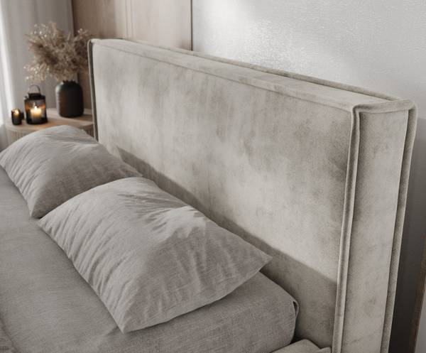 Polsterbett Sato mit Stauraum 120x200TNW Beige - Liegefläche Breite: 120 cm