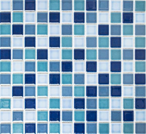 Mosaikfliesen JT 250 Blau - Keramik - 33 x 33 x 33 cm
