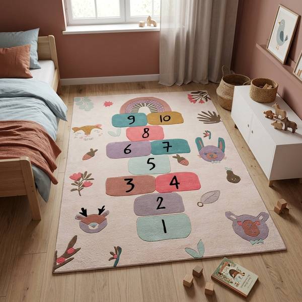 Kurzflorteppich Hopscotch 160 x 230 cm