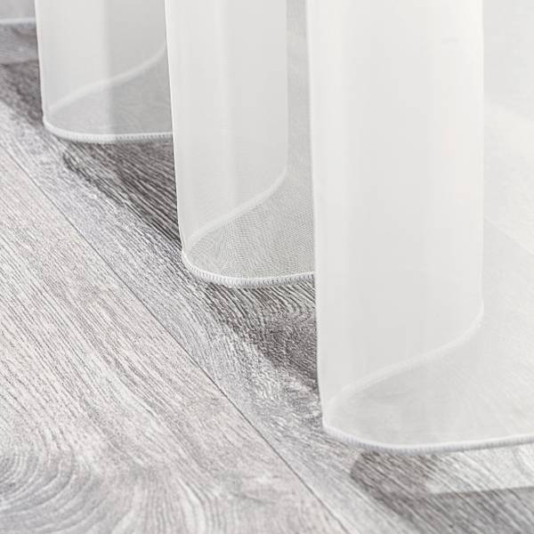 Wellengardine Voile Weiß - Textil - 300 x 1 x 245 cm