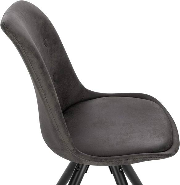 Esszimmerstuhl Emilie (4er Set) Anthrazit