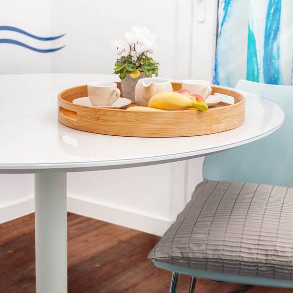 Tischdecke 2mm PVC gerade Schnittkate 85 x 85 cm