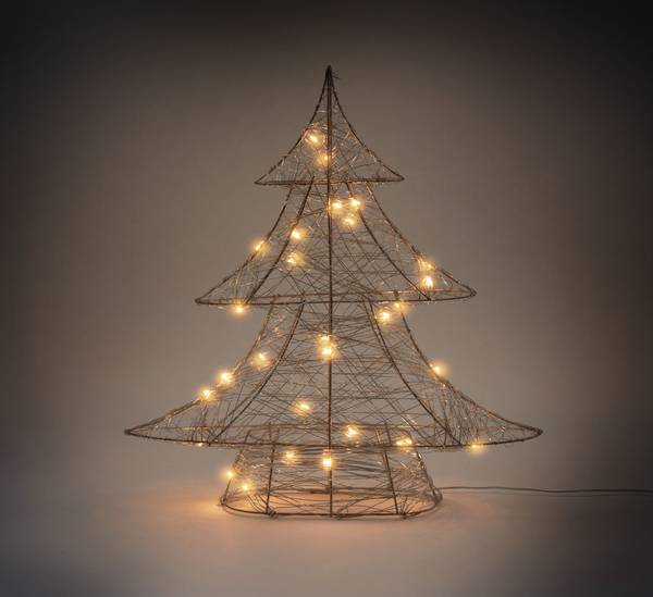 Weihnachtsbaum GLORA-W Gold - Samt - 6 x 30 x 28 cm