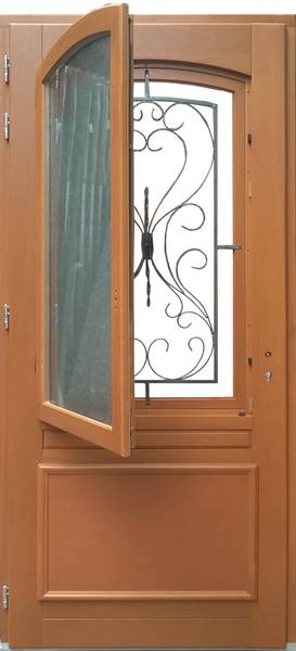 Porte d'entree Curcuma 3319 Braun - Holzwerkstoff - Holz teilmassiv - 80 x 215 x 7 cm