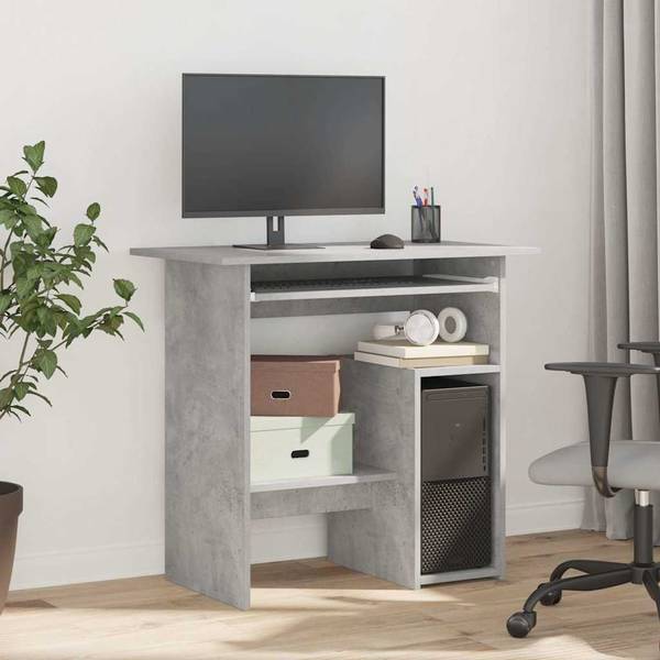 Schreibtisch 3000627 Grau - Holzwerkstoff - 45 x 74 x 80 cm