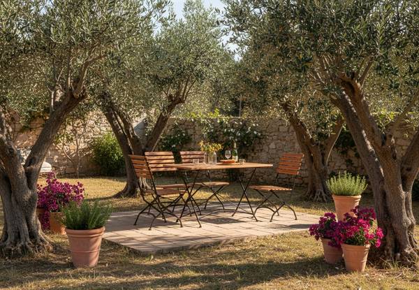 Klappbarer Gartentisch Toscana Braun - Akazie - Stahl - 70 x 75 x 120 cm