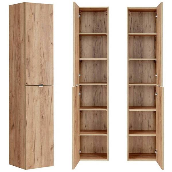 Badmöbel-Set TOSKANA-56-485 3er-Set Braun - Holzwerkstoff - 135 x 190 x 46 cm