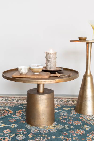 Couchtisch MASON Gold - Metall - 60 x 40 x 60 cm