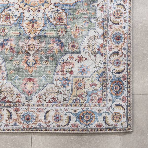 Teppich Domingo Mandala Grün