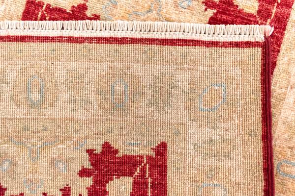 Loper Vloerkleed Ziegler XXXVII rood - wol - 62 x 1 x 306 cm