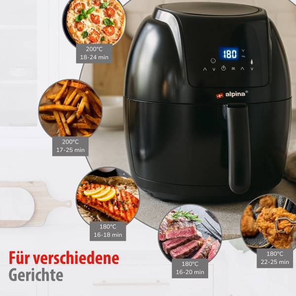 Heißluftfritteuse MEALHE2230018 Schwarz - Kunststoff - 33 x 37 x 40 cm
