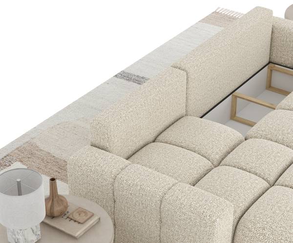 Ecksofa mit Schlaffunktion Ucci Beige