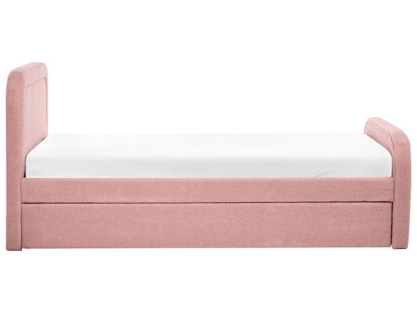 Bett RAYSSAC 3-tlg Pink - Naturfaser - 100 x 96 x 218 cm