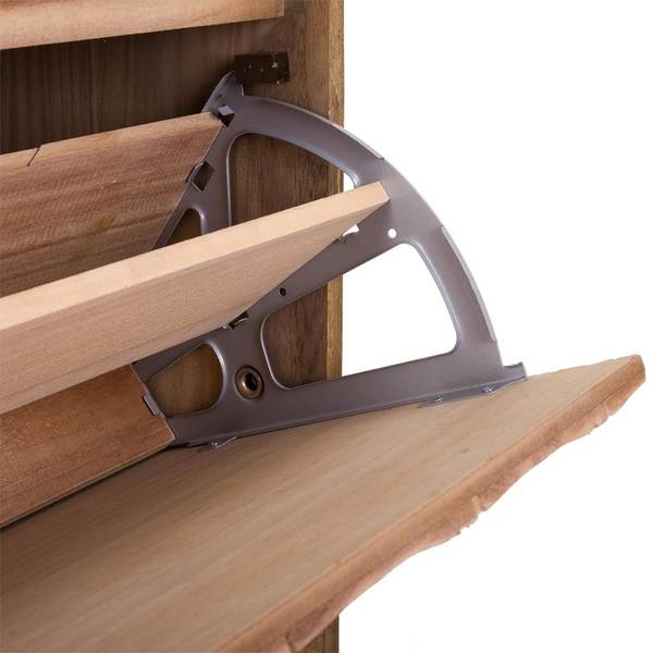 Schuhbank Masaya Braun - Holzwerkstoff - 80 x 53 x 38 cm