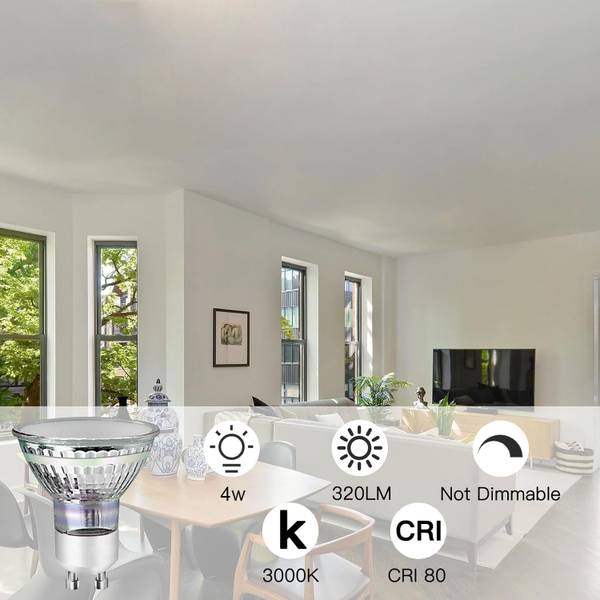 LED-Leuchtmittel hgdx 10 tlg. Weiß - Breite: 6 cm - Anzahl Teile im Set: 10