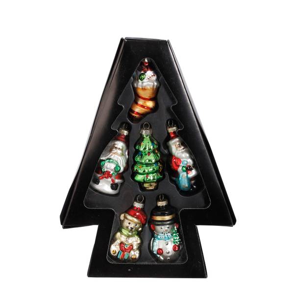 Ornement MEMIAR28000033 Set de 6 Vert - Verre - 23 x 6 x 32 cm