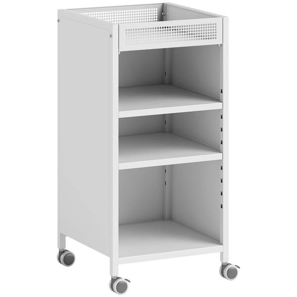 Bücherregal 83B-585V00WT Weiß - Stahl - Polypropylen - 34 x 70 x 35 cm