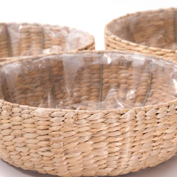 Korb-Set Elva 3-teilig Braun - Naturfaser - 40 x 12 x 40 cm