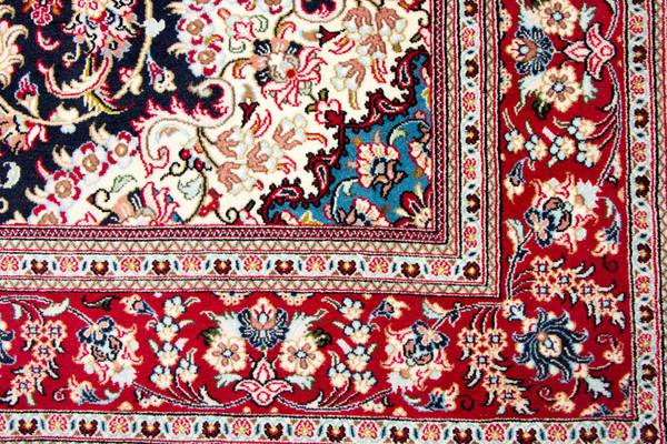 Orientteppich Oriental Blau - Wolle - 170 x 1 x 243 cm