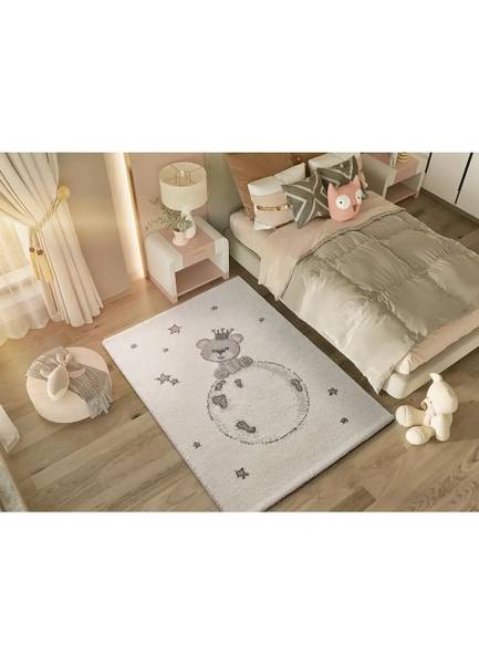 Tapis enfant CRANBERRY Blanc - Polypropylène - 115 x 2 x 170 cm