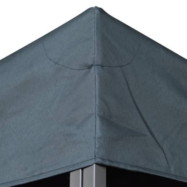 Ersatzdach 84C-041MX Schwarz - Textil - 300 x 18 x 300 cm