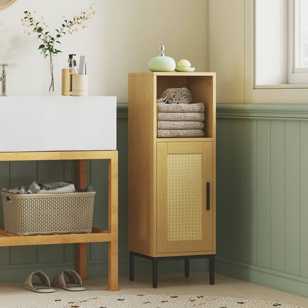 Badezimmerschrank 834-985V90LR Braun - Holzwerkstoff - 30 x 94 x 30 cm