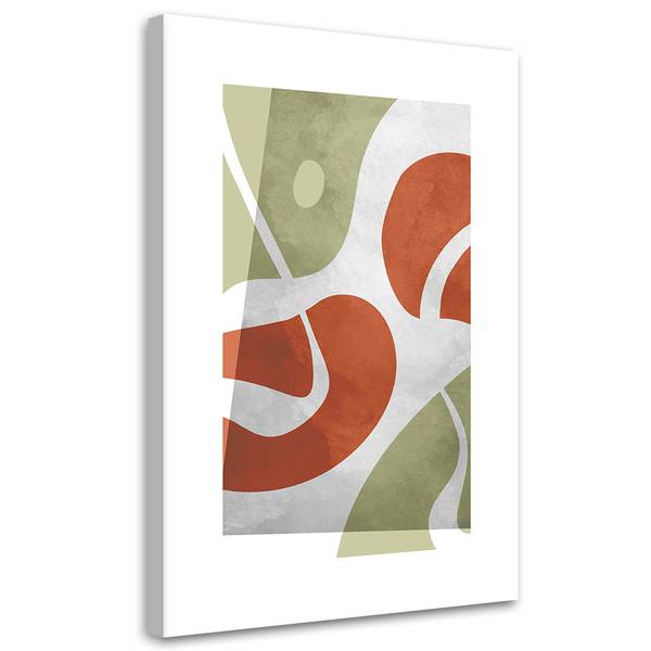 Wandbild abstrakte formen im boho-stil 60 x 90 cm