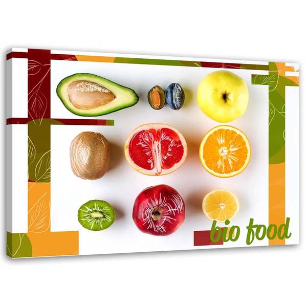 Wandbild appetitliche früchte 100 x 70 cm