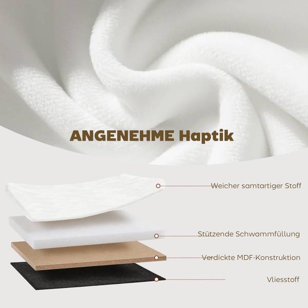 Sitzbank 838-610V00CW Cremeweiß