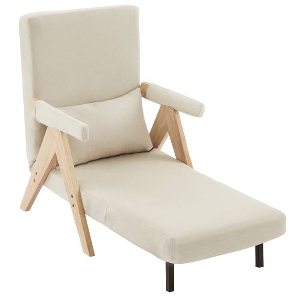 Schlafsessel LEINNatur Ⅰ Braun - Leinen - 60 x 87 x 64 cm