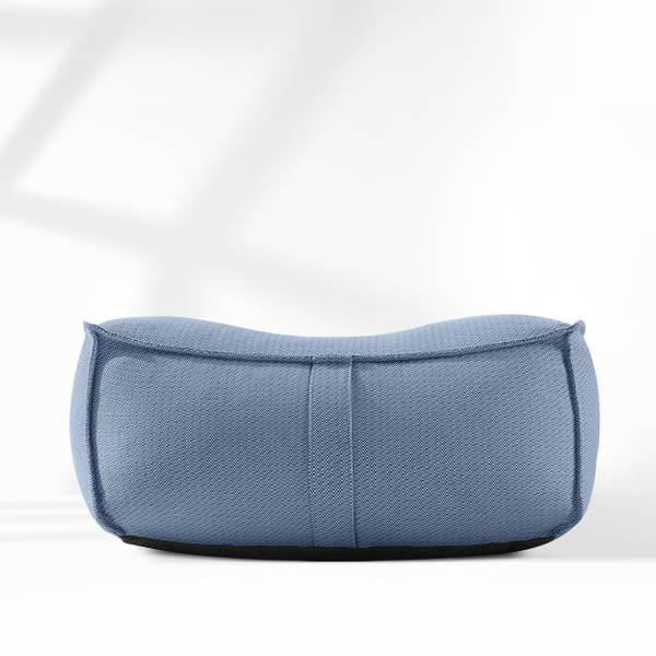 Gartenhocker LOVIA Marineblau - Weiß