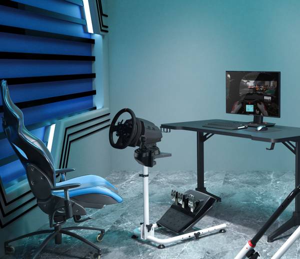 Racingchair Racing Cockpit LUMLRS11-BS0 Schwarz - Stahl - 44 x 82 x 83 cm