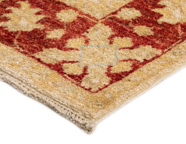 Tapis de couloir Kaizar XC Beige - Laine - 80 x 1 x 448 cm